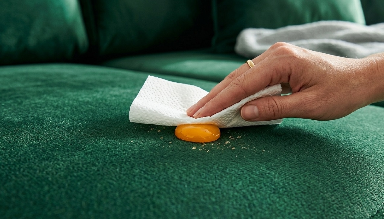 czyszczenie sofy welwetowej